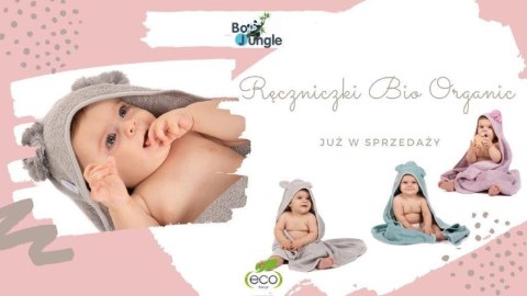 B-Ręcznik kąpielowy Eco organic Flower pink