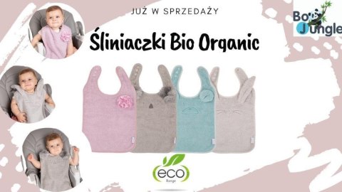 B-Śliniaczek Eco organic Flower pink
