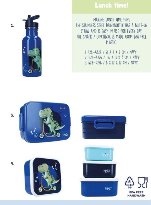 Lunch box PRET Dino Navy