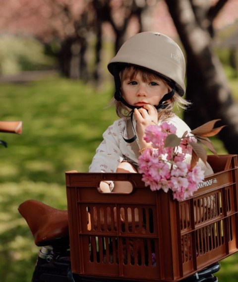 Kask ochronny dla dzieci BEIGE XS (48-52cm) 3-5 l