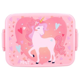 Lunch box PRET Jednorożec serca różowe