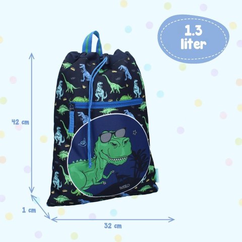 Worek plecak PRET Happy Dino blue