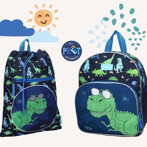 Worek plecak PRET Happy Dino blue