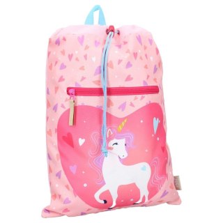 Worek plecak PRET Happy Unicorn pink