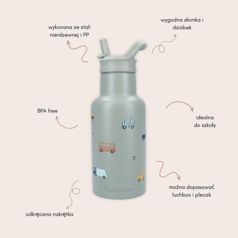 Butelka bidon 350 ml KIDZROOM Sweet Cars
