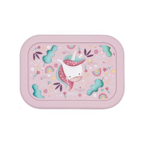 Lunchbox pojemnik silikonowy Jednorożec SASSI
