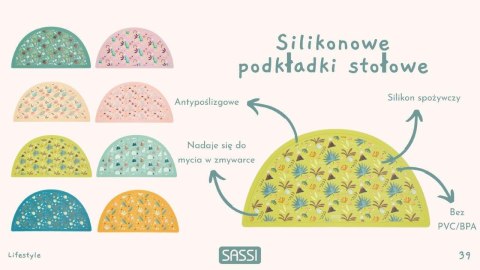 Mata podkładka silikonowa na stoł Słonik SASSI