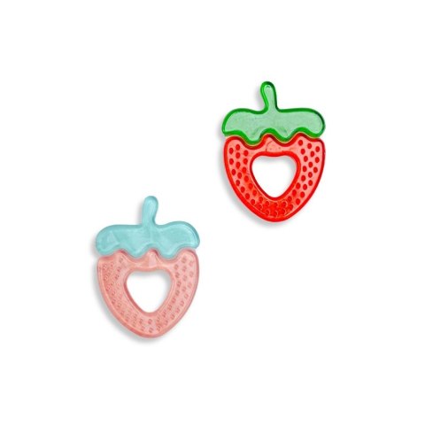 Chłodzący gryzak wodny Strawberry zestaw 2 szt