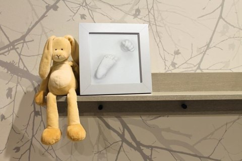 Ramka Deluxe z odciskiem 3D Happy Hands silver