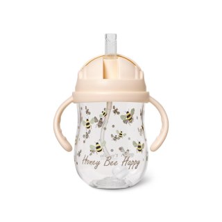 Kubek do picia ze słomką Tritan 300 ml Honeybee 6m