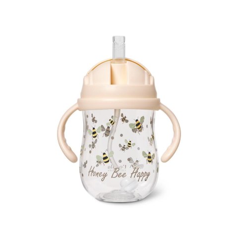 Kubek do picia ze słomką Tritan 300 ml Honeybee 6m