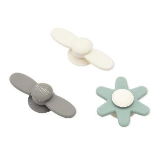 Silikonowe spinnery z przyssawką 3 szt beige 0+