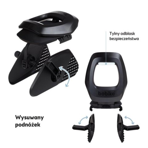 Fotelik row. Bobike Junior ONE black/dark grey