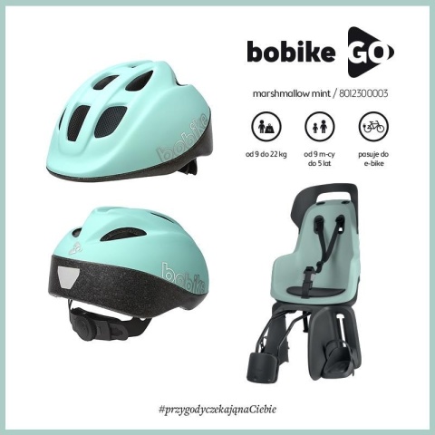 Fotelik row. Bobike GO 1P do ramy Peppermint