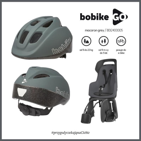 Fotelik row. Bobike GO 1P do ramy Urban black