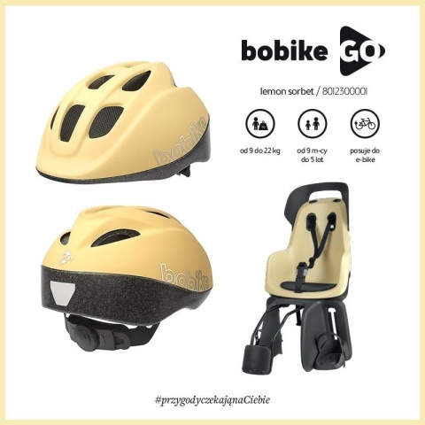 Fotelik row. Bobike GO RS bagażnik Lemon Sorbet