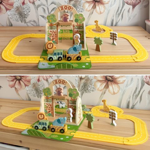 TOOKY TOY Zestaw Mini ZOO Przenośny Zestaw Torba Zwierzęta