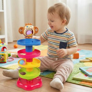 WOOPIE BABY Kulodrom Tor Kulkowy Zestaw Spirala + 3 Kulki
