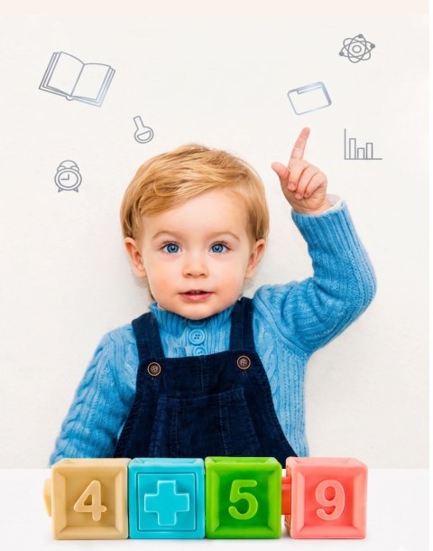 WOOPIE BABY Sensory Puzzles Squeeze Puzzle Sound Learning to Count 20 el.