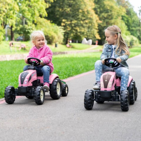 FALK Traktor Country Star Różowy na Pedały + Przyczepka i Klakson 2-5Lat.