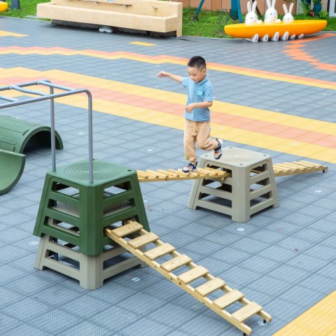 CLASSIC WORLD EDU Drewniana Rampa Kładka na Plac Zabaw Certyfikaty