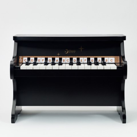 CLASSIC WORLD Pianino Czarne Drewniane Fantasy
