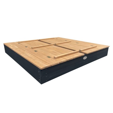 AXI Piaskownica XXL Ella 150 x 150 z Ławeczkami Antracyt