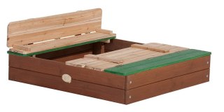 Drewniana piaskownica Ella Sandpit AXI z ławkami