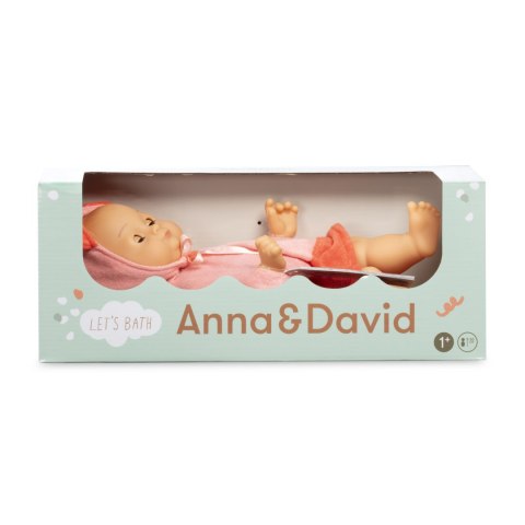 Duża lalka do kąpieli Anna 36cm, bobas zabawka do wody, Lillan & Friends