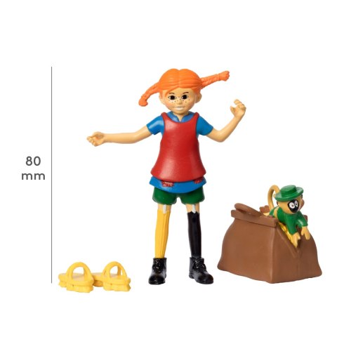 Figurka Pippi Langstrumpf zestaw do zabawy małpa walizka zabawka dla dzieci