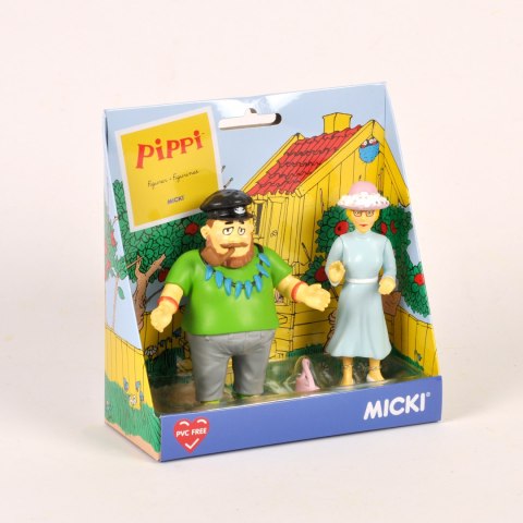 Figurki Ephraim i Panna Prysselius zestaw, Pippi Langstrumpf zabawka dzieci