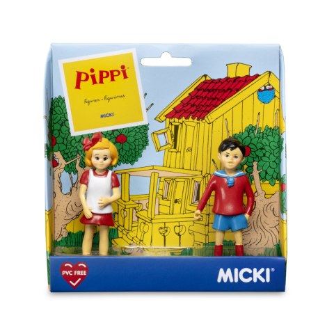 Figurki Tommy i Annika zestaw dla dzieci, Pippi Langstrumpf, zabawa lalkami