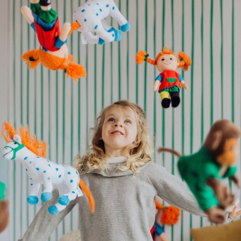 Miękka lalka Pippi Langstrumpf 20 cm, przytulanka, zabawka dla dzieci