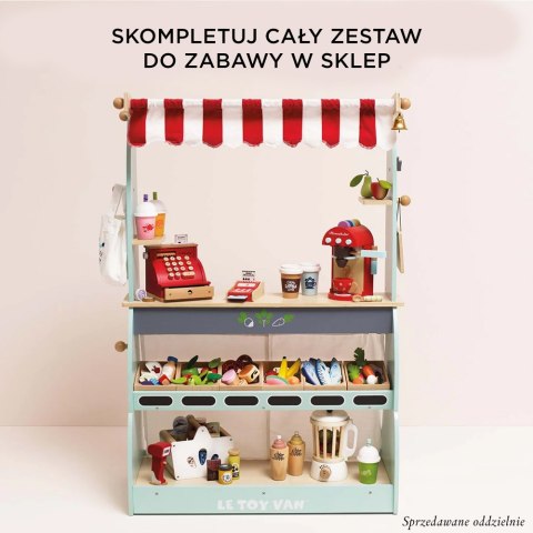 Drewniane warzywa w skrzynce, zabawka dla dzieci, stragan, sklep Le Toy Van