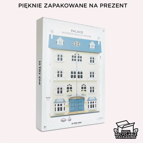 Drewniany domek duży dla lalek Palace zabawka, domek XXL Le Toy Van