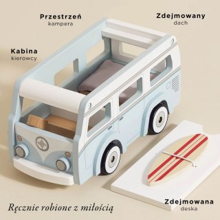 Drewniany kamper retro, wakacyjny samochód, zabawka dla dzieci, Le Toy Van