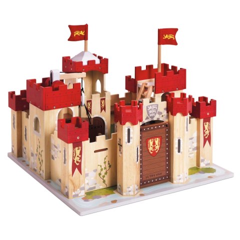 Drewniany zamek Lionheart, zabawka dla dzieci, domek dla lalek, Le Toy Van