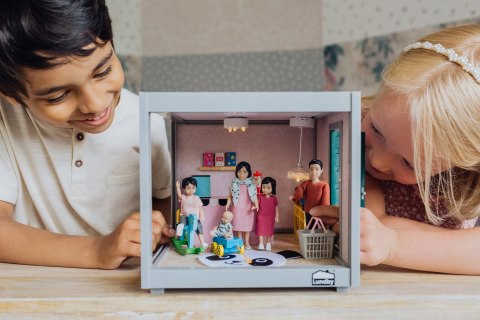 Lalki do domku dla lalek zestaw Nikki, zabawka dla dzieci, domek, Lundby