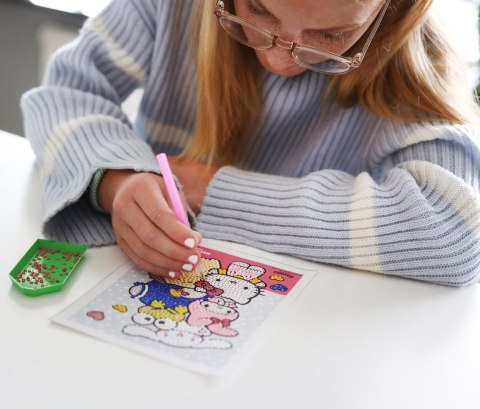 Maluj diamentami po numerach kreatywna zabawka dla dzieci obraz Hello Kitty