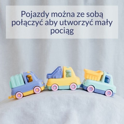Śmieciarka pomarańczowa zabawka do piasku wody dla dzieci samochód Simple.