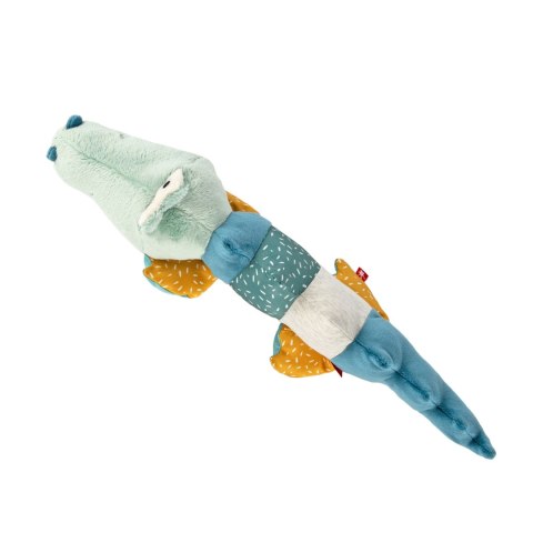 Pierwsza przytulanka pluszowy Krokodyl 43cm patchworkowa maskotka sigikid