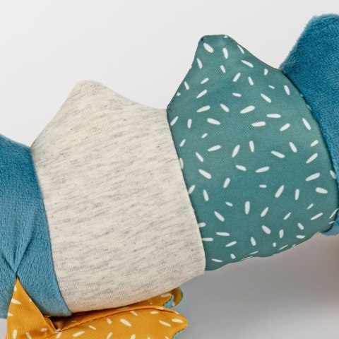 Pierwsza przytulanka pluszowy Krokodyl 43cm patchworkowa maskotka sigikid