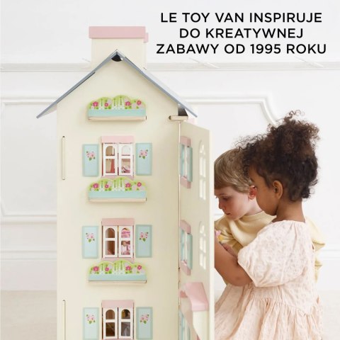 Drewniany domek dla lalek Cherry Tree Hall, zabawka dla dzieci, Le Toy Van