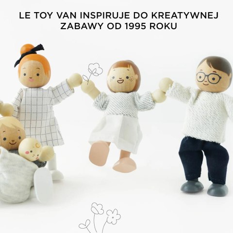 Rodzina lalek, zabawka dla dzieci, lalki do domku dla lalek Le Toy Van