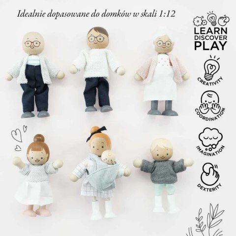 Rodzina lalek, zabawka dla dzieci, lalki do domku dla lalek Le Toy Van
