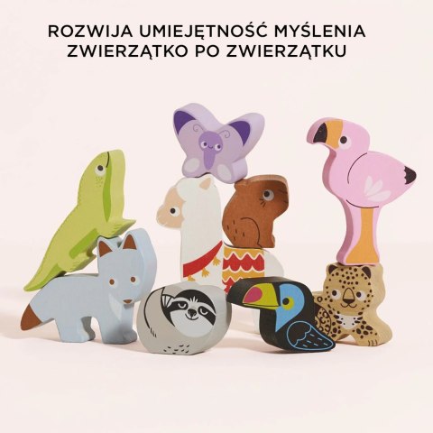 Drewniane figurki zwierzątka górskie, zabawka układanka, dzieci, Le Toy Van