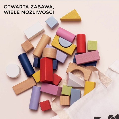 Drewniane klocki zestaw 60 sztuk zabawka edukacyjna dla dzieci, Le Toy Van