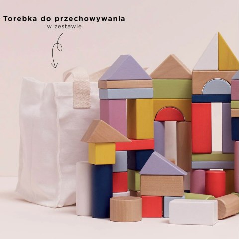 Drewniane klocki zestaw 60 sztuk zabawka edukacyjna dla dzieci, Le Toy Van
