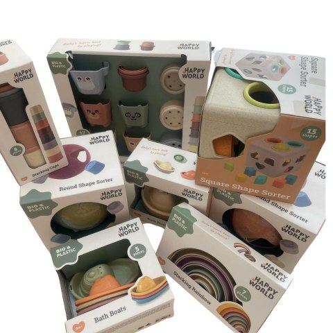 Kulki sensoryczne BIOplastik 6 szt Happy World 0m+