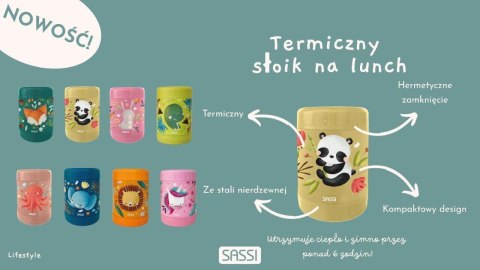 Termos obiadowy dla dzieci 350ml Jednorożec SASS